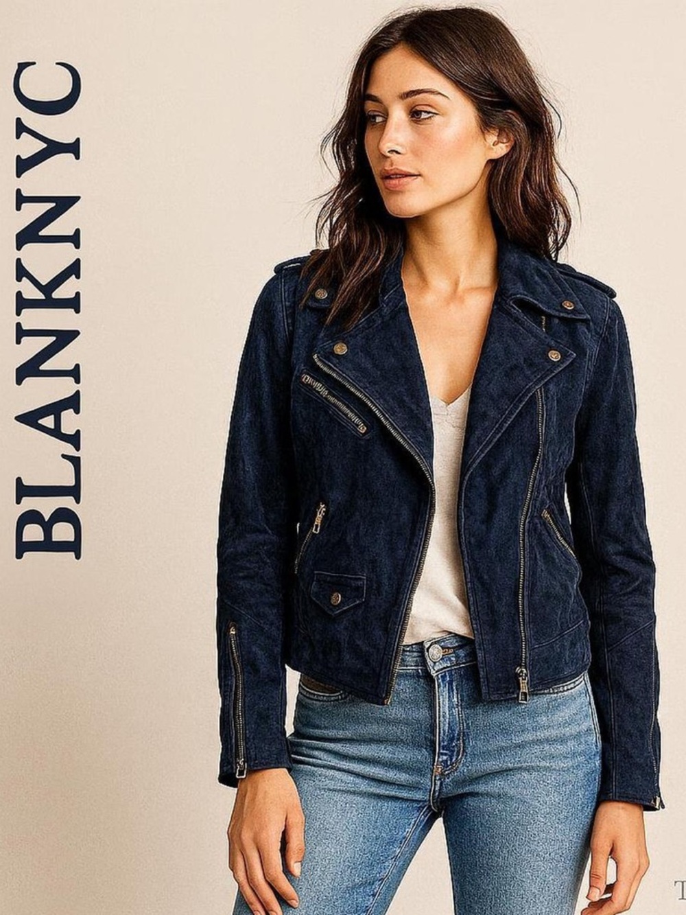 BlankNYC Suede Moto Jacket